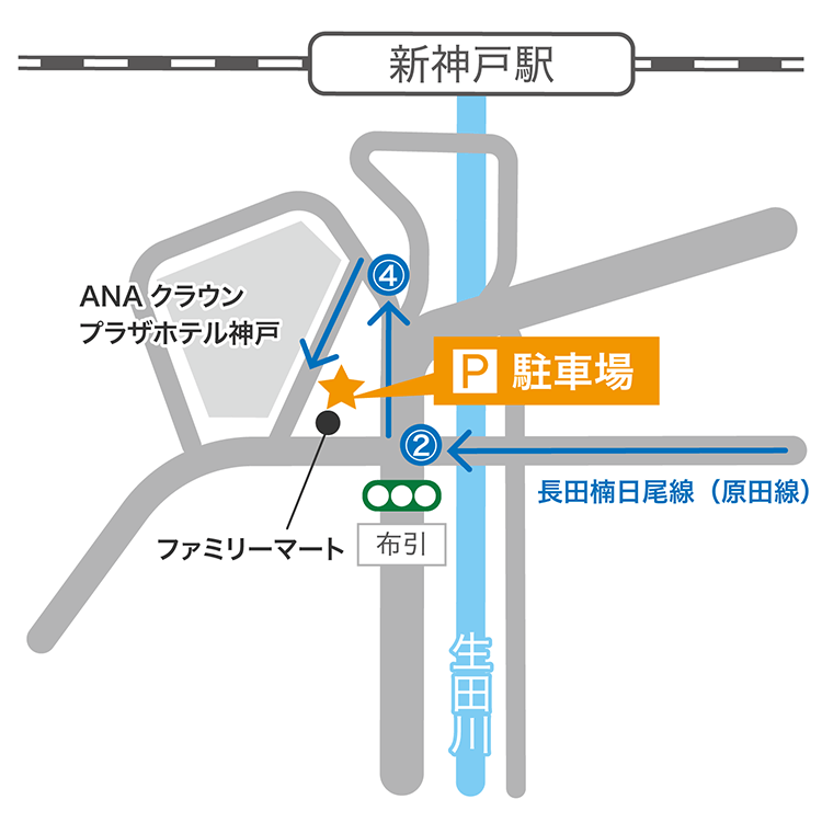 お車でお越しの方へ