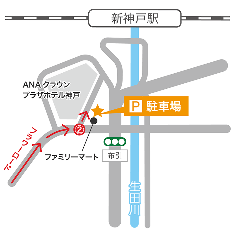 お車でお越しの方へ